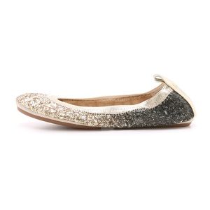 Yosi Samra oxidized gold Serena flat